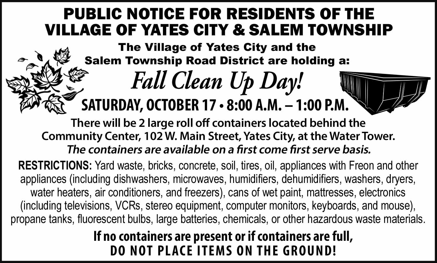 Clean Up Day